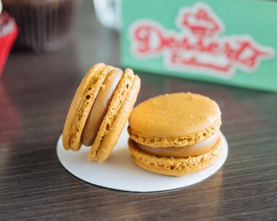 Salted Caramel Macaron (GF) - Desserts Delivered